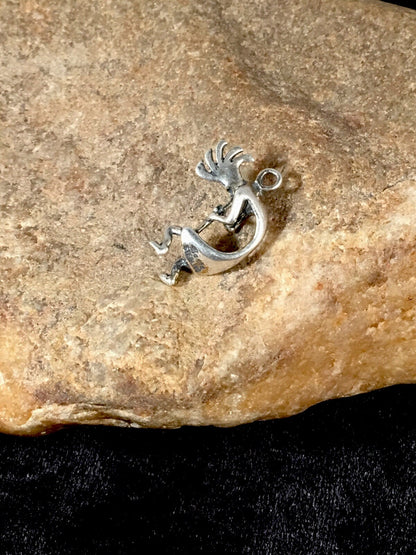 Native American Indian Kokopelli Navajo Sterling Silver Pendant 17692
