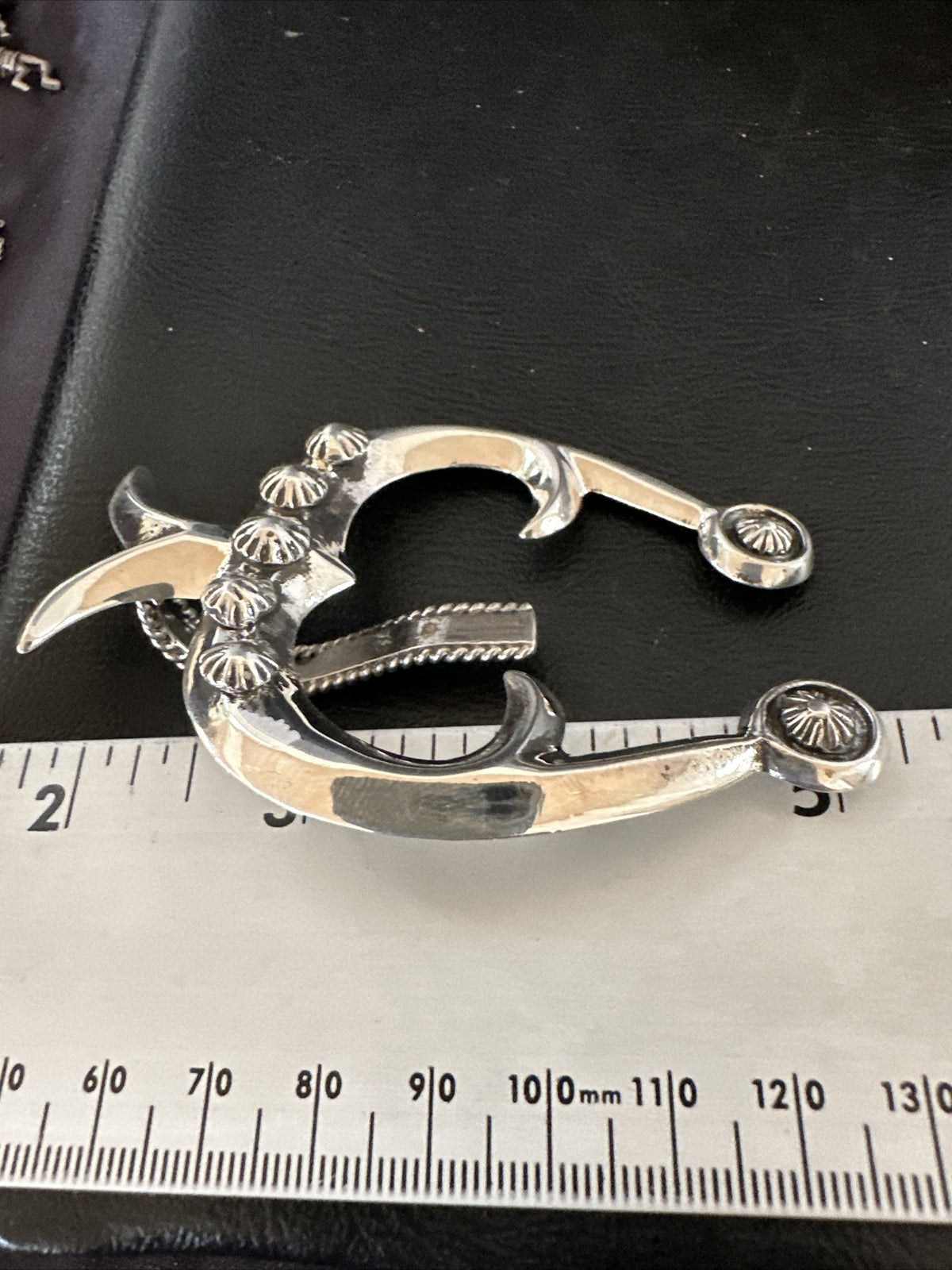 XL Mens Womens Naja Pendant Navajo Sterling Silver 17678