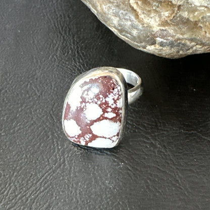 Mens Womens Wild Horse Turquoise Navajo Sterling Silver Ring Sz 8 17342