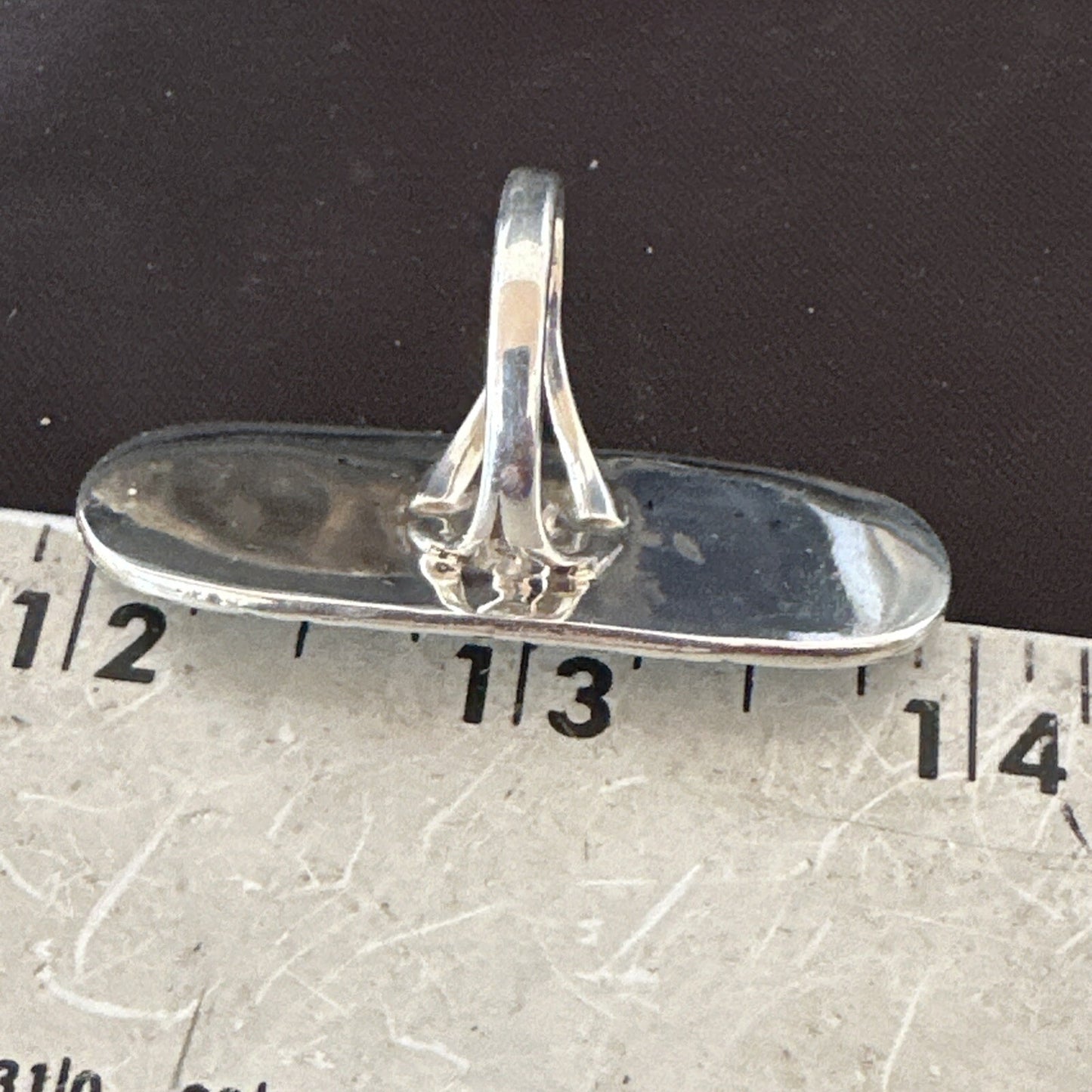 Blue Turquoise Zuni Sterling Silver Petite Point Cluster Ring Size 9 18791