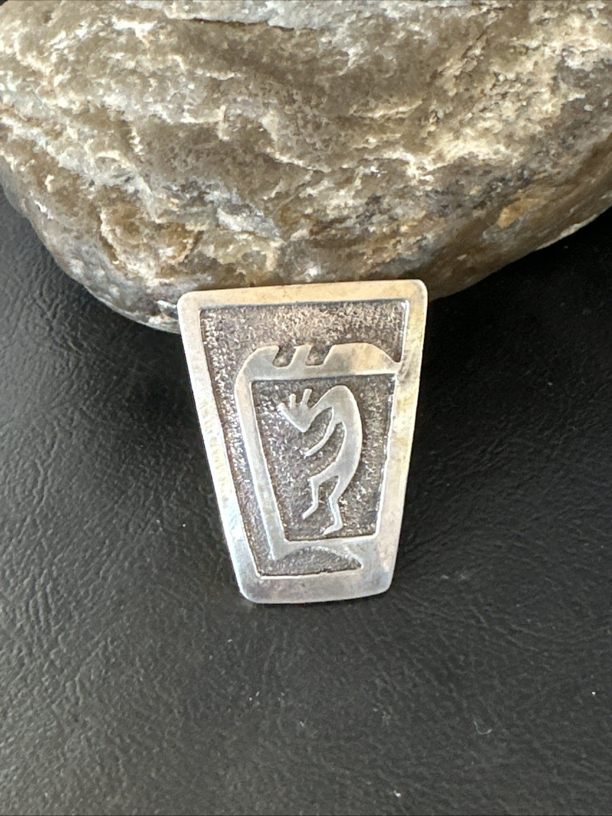 Old Pawn Kokopelli Native American Navajo Sterling Silver Pin 1.5" 19163