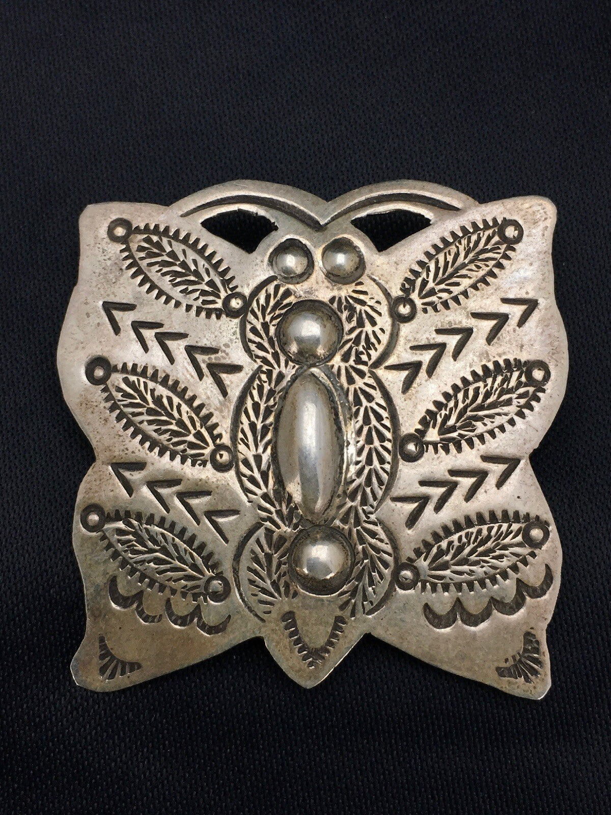 Dragonfly Sterling Silver Navajo Pin Pendant 02665