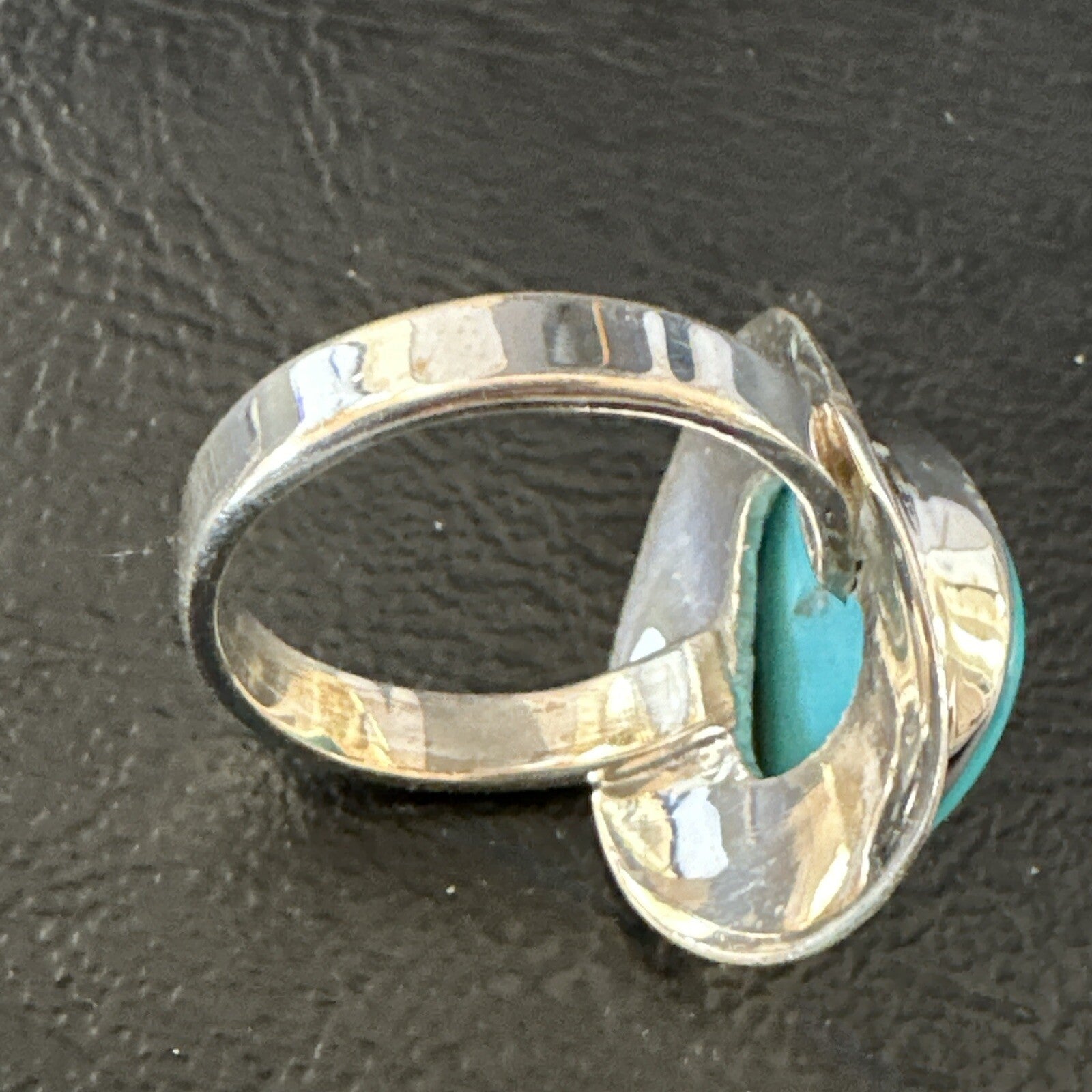 WoMens Sterling Silver Robin Egg Blue Kingman Turquoise Ring Size 9 17734