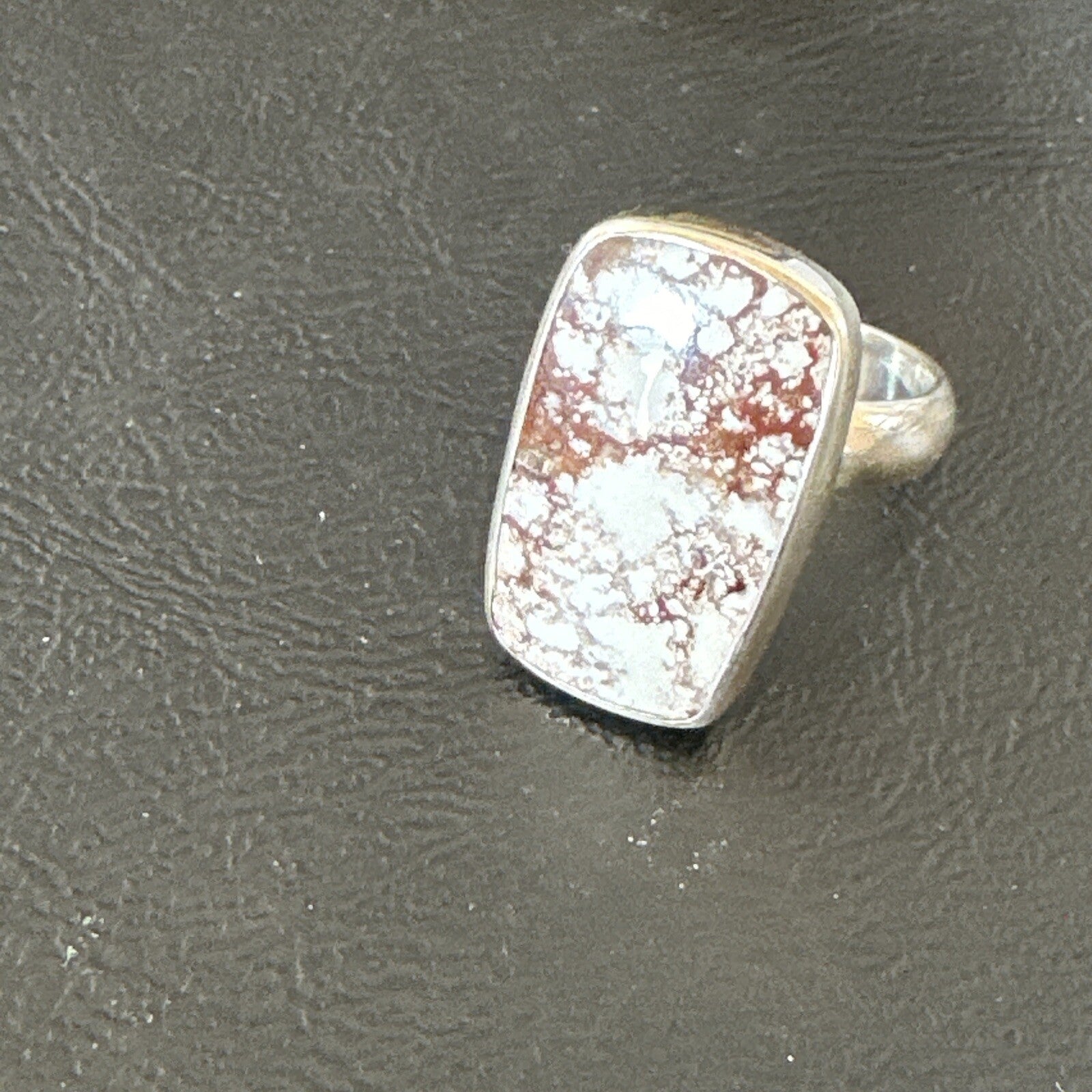 Mens Womens Wild Horse Turquoise Navajo Sterling Silver Ring Sz 7 17345