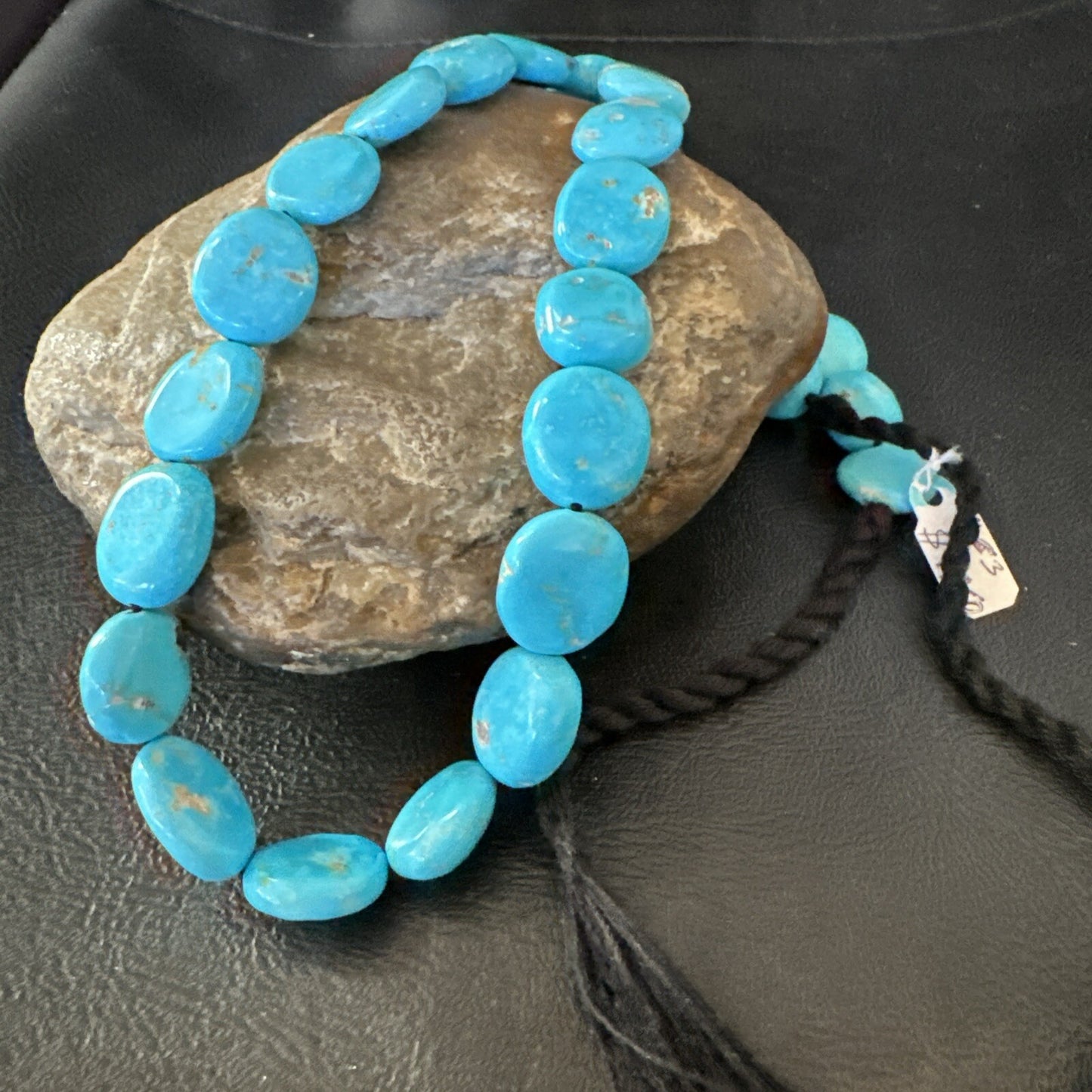 Collectors Authentic Blue Sleeping Beauty Turquoise Beads 18” 18589