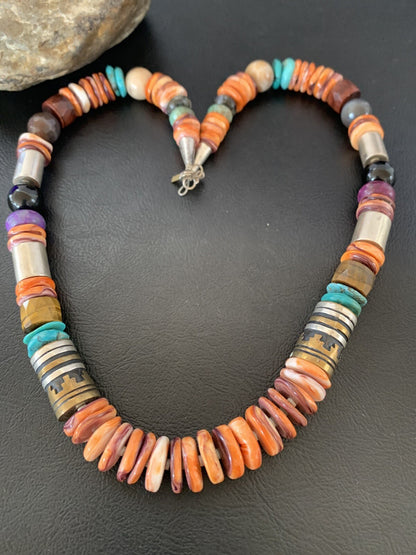 AUTHENTIC ORIGINAL TOMMY SINGER Necklace Spiny Gold Sterling Silver 10321