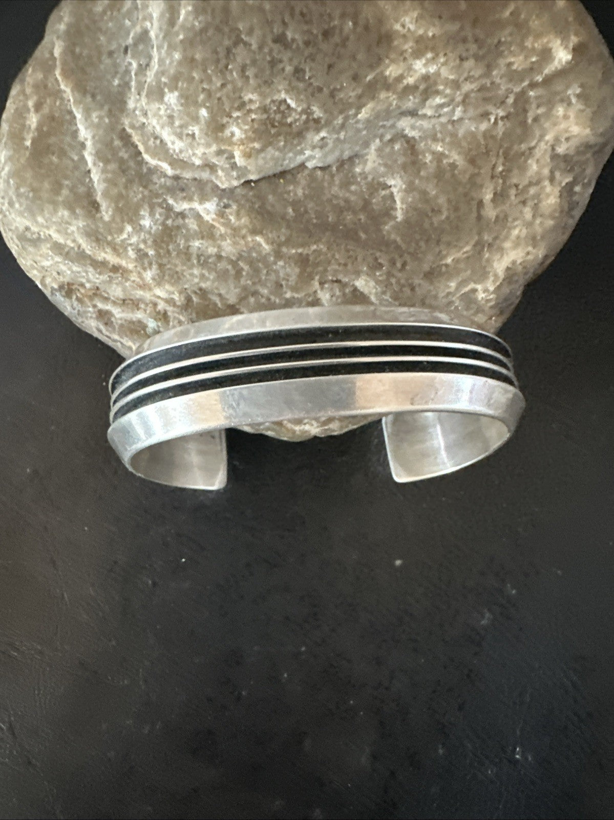 Mens Womens Navajo Sterling Silver Cuff Bracelet 7” 19696