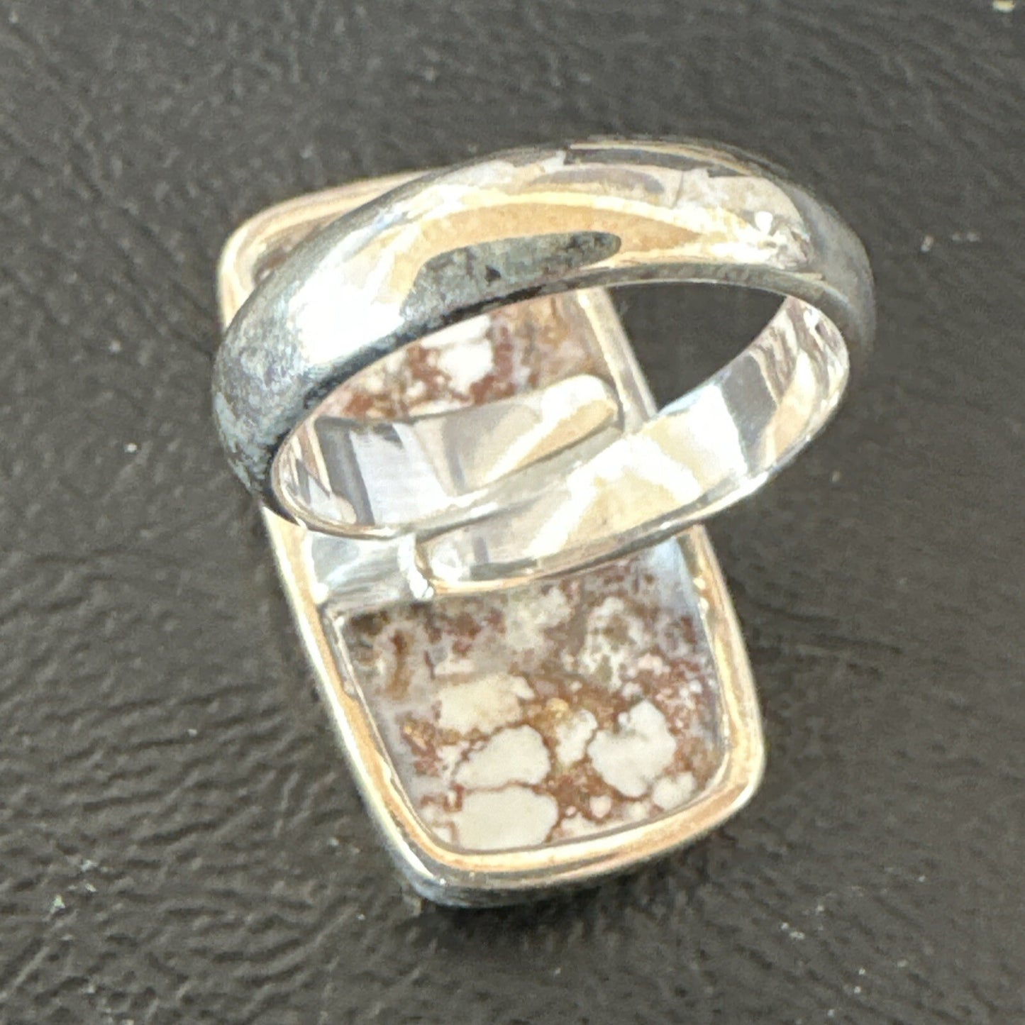 Mens Womens Wild Horse Turquoise Navajo Sterling Silver Ring Sz 7 17343
