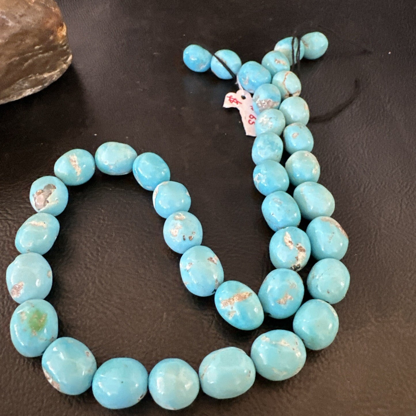 Authentic Blue Sleeping Beauty Turquoise Nugget Strand 18” 18591