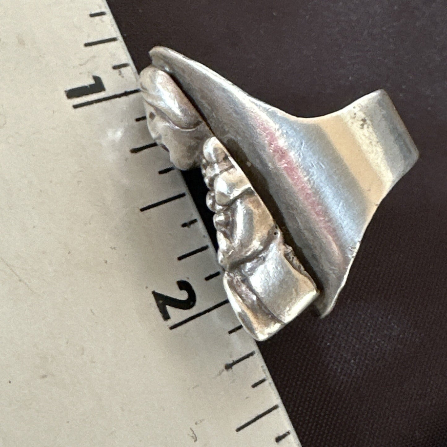 XL Mens Womens Storyteller Old Pawn Navajo Sterling Silver Ring Size 7 18116