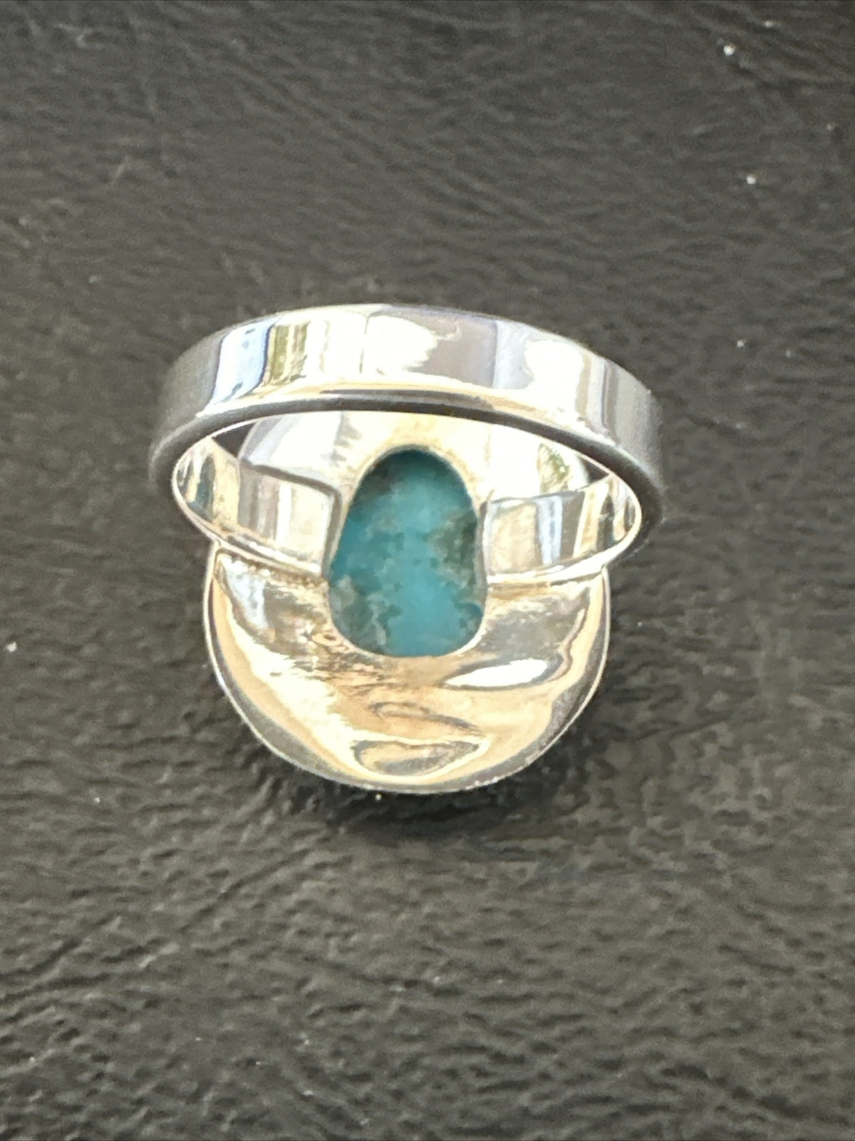 WoMens Sterling Silver Blue Kingman Turquoise Ring Size 7 17681
