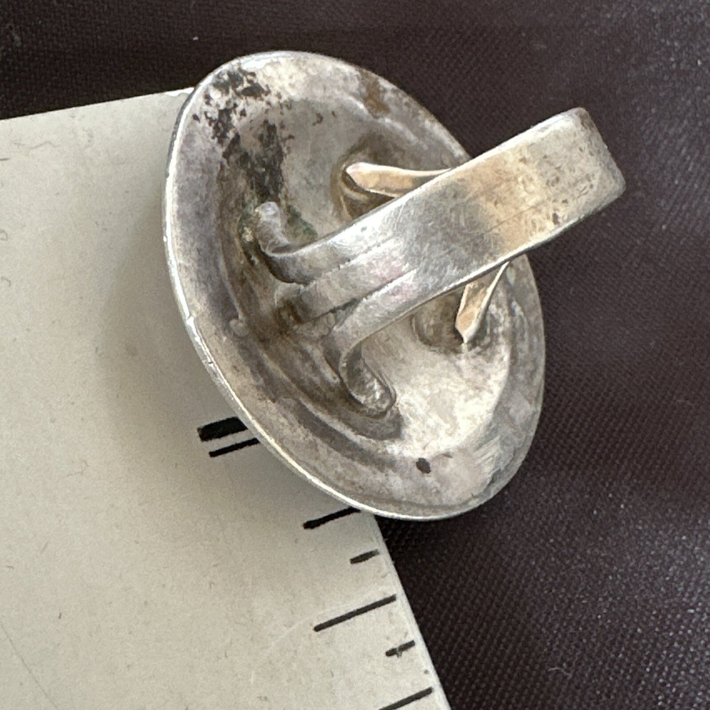 XL Womens Kokopelli Old Pawn Hopi Sterling Silver Ring Size 6.5 18115