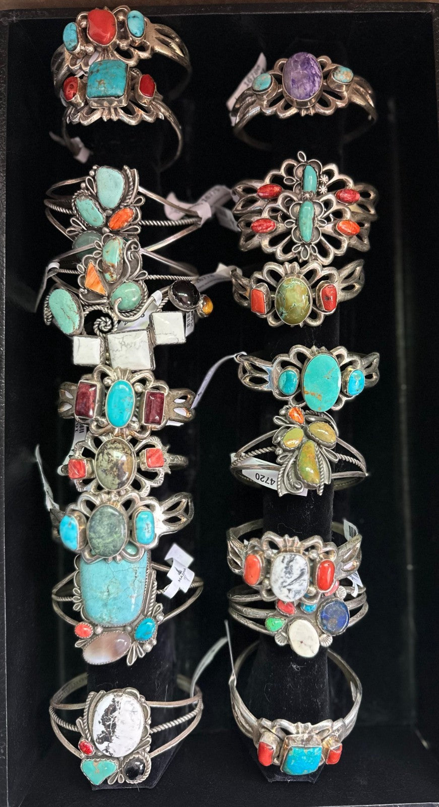 Native American Navajo Zuni Squash Blossom Cuffs Necklaces Rings