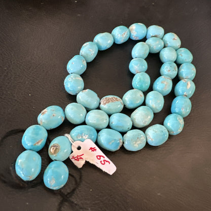 Authentic Blue Sleeping Beauty Turquoise Nugget Strand 18” 18591