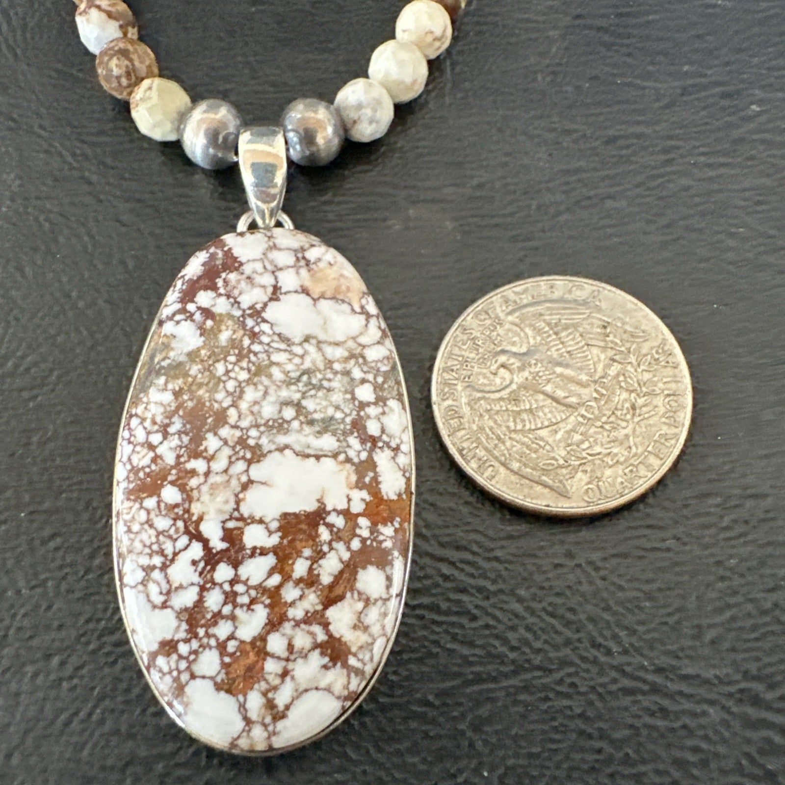 Mens Womens Wild Horse Turquoise Pendant Navajo Sterling Silver Necklace 19541