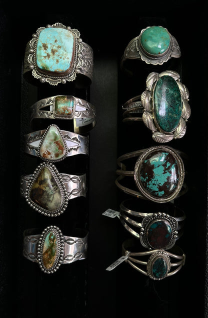 Native American Navajo Zuni Squash Blossom Cuffs Necklaces Rings