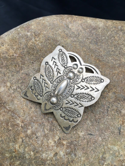 Dragonfly Sterling Silver Navajo Pin Pendant 02665