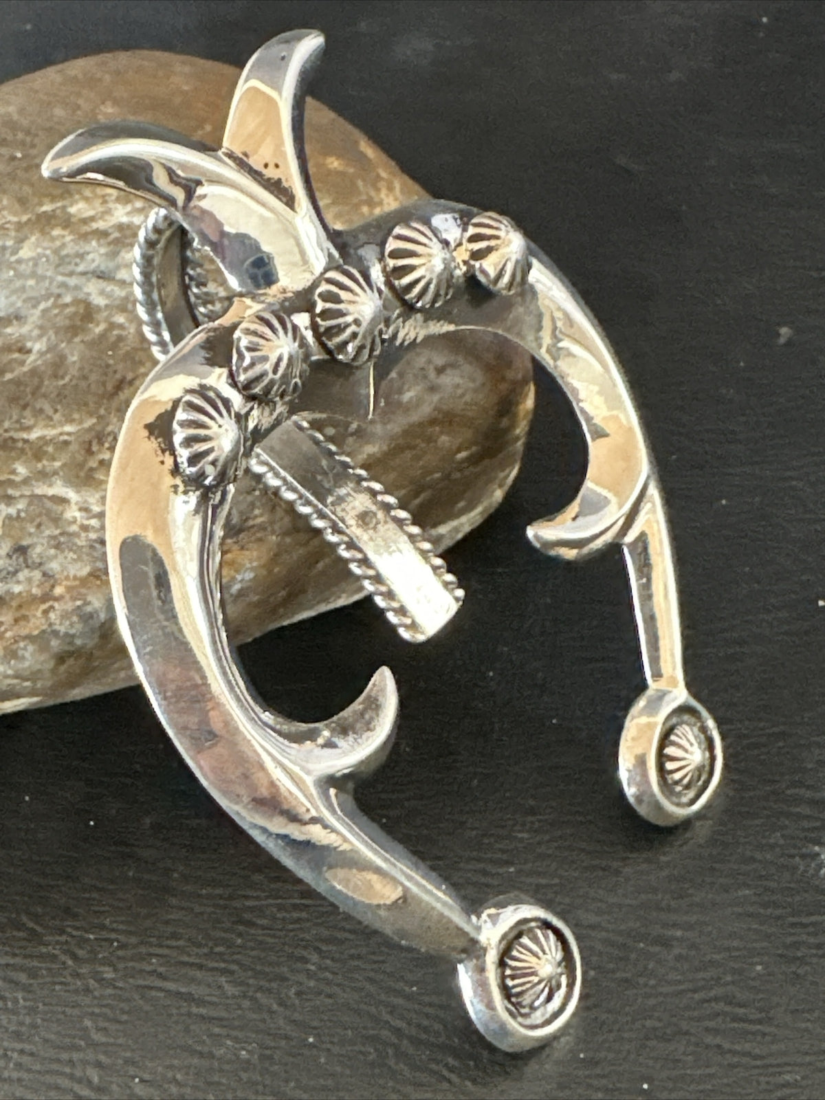 XL Mens Womens Naja Pendant Navajo Sterling Silver 17678