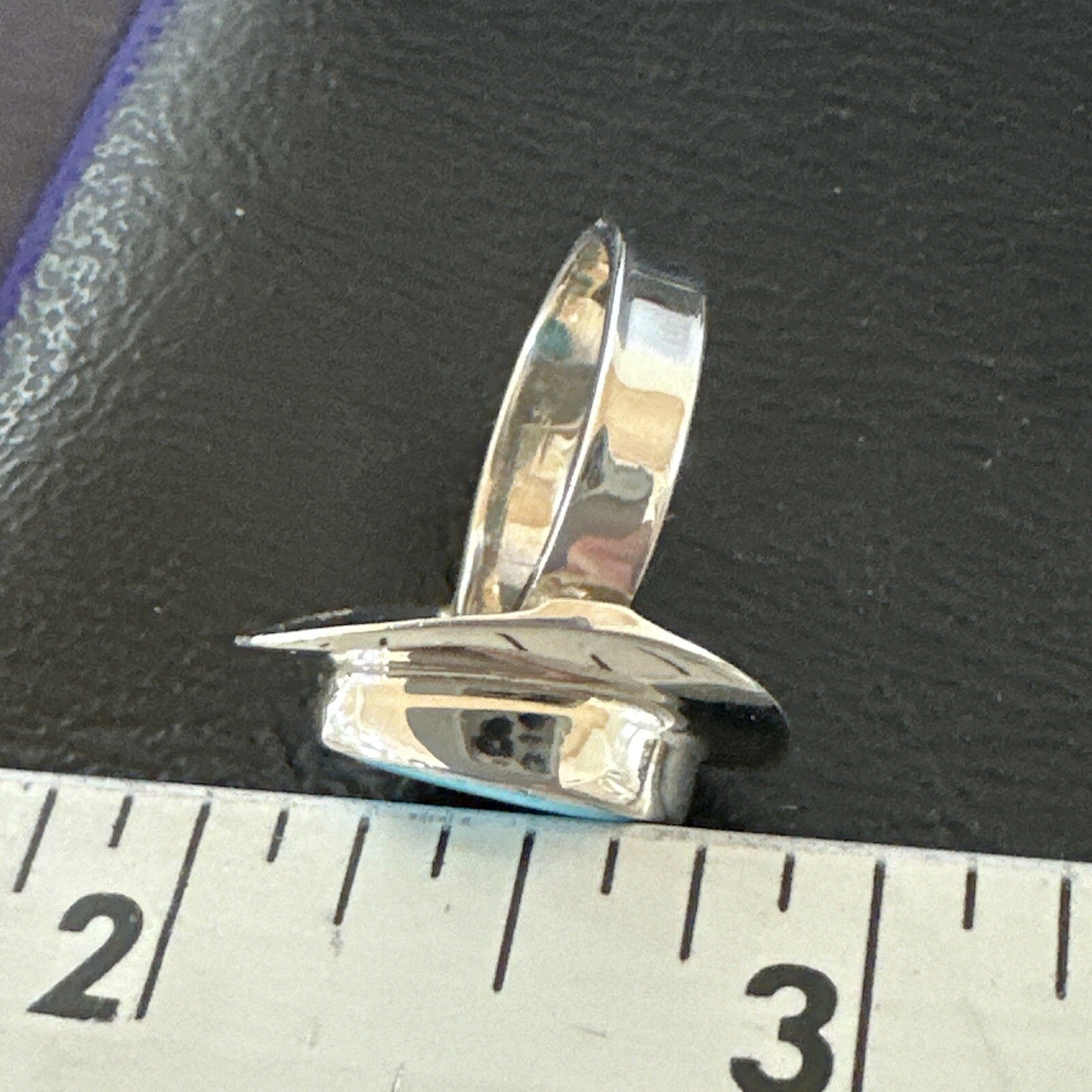 WoMens Sterling Silver Robin Egg Blue Kingman Turquoise Ring Size 5.5 17731