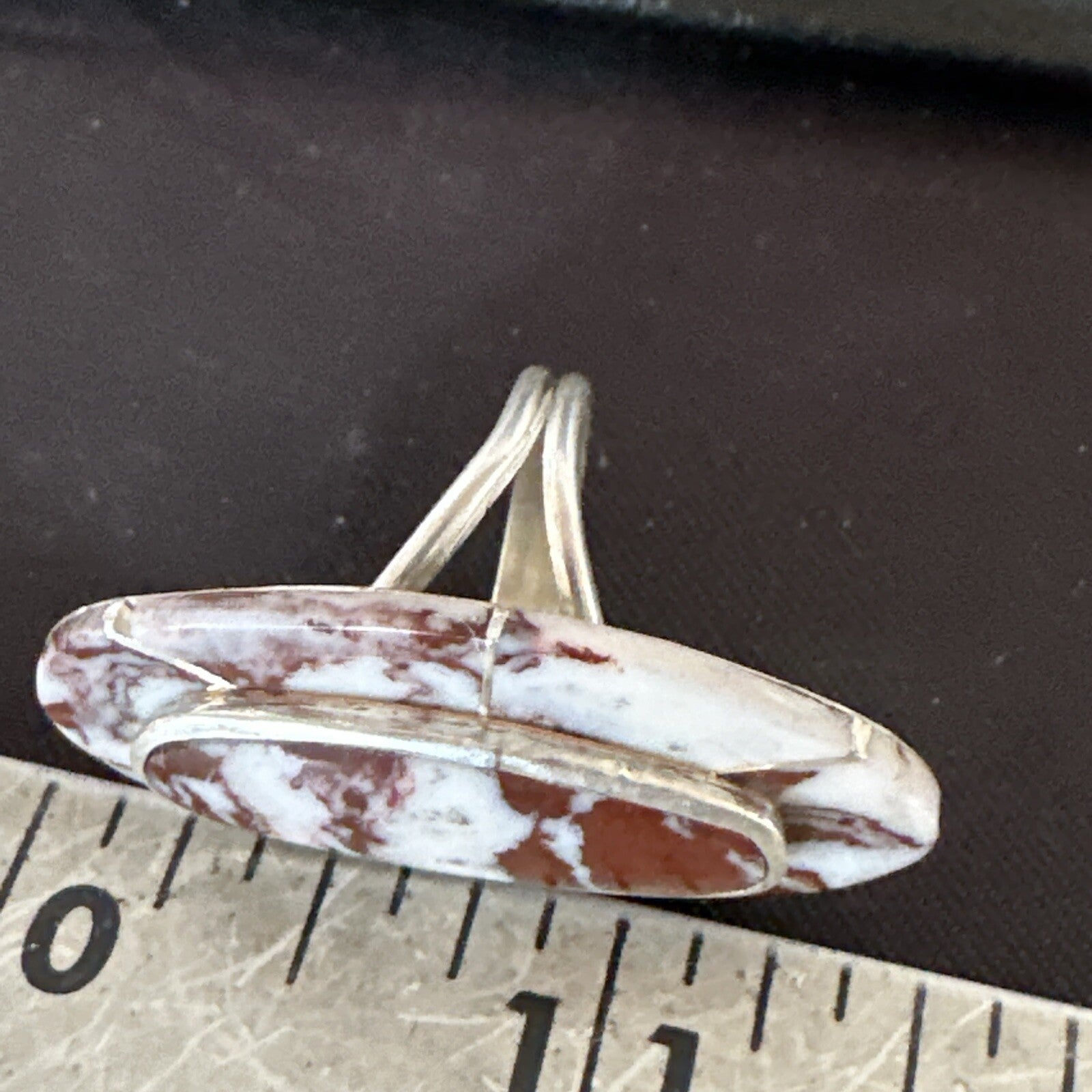 Mens Womens Wild Horse Turquoise Inlay Navajo Sterling Silver Ring Sz 6.5 18768