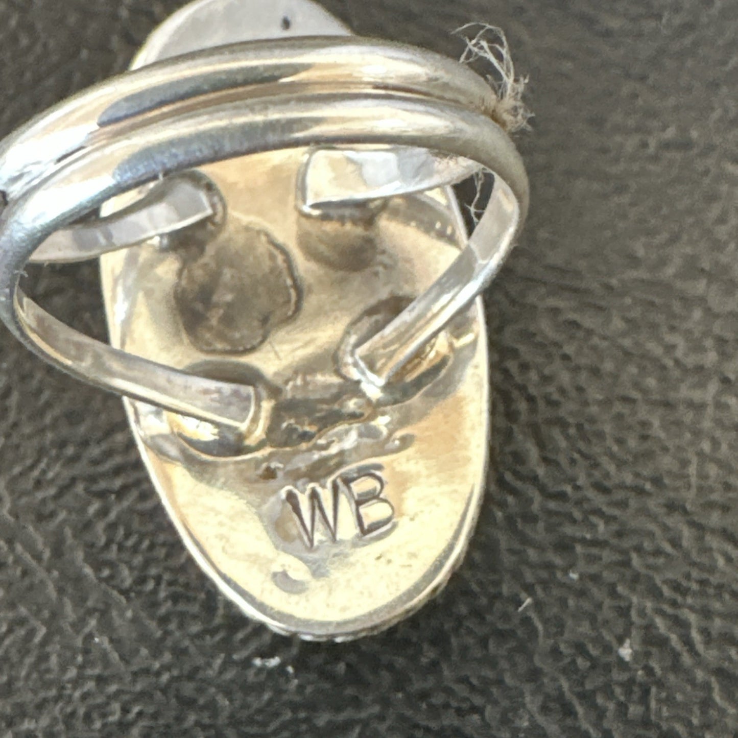 Navajo Sterling Silver Green Mohave Turquoise Ring Sz 8 19111