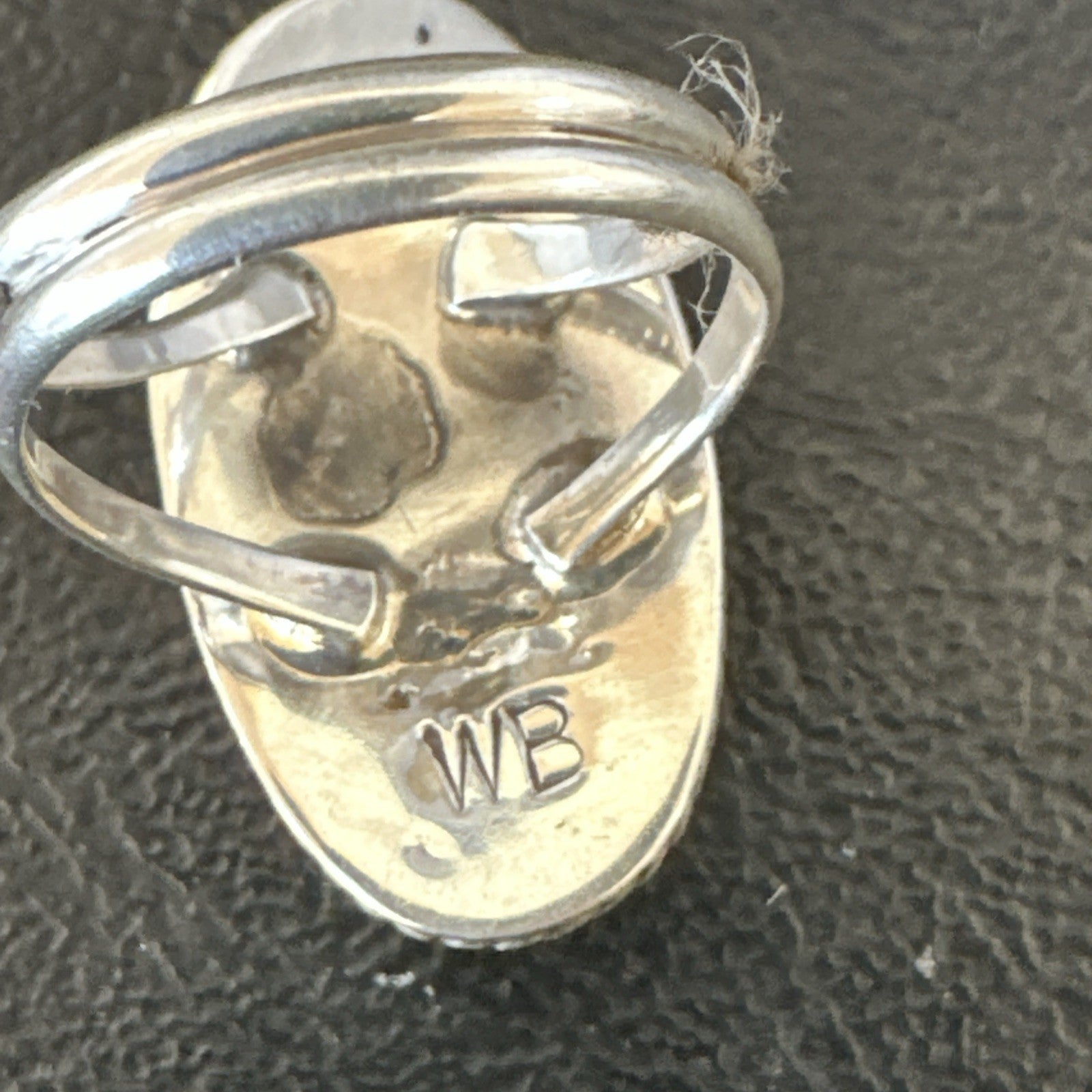 Navajo Sterling Silver Green Mohave Turquoise Ring Sz 8 19111