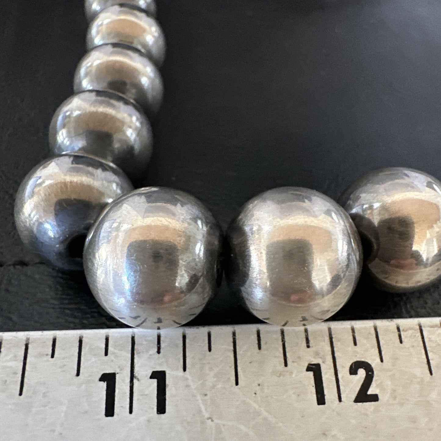 18mm Round Beads 7.5” Sterling Silver Beads Bracelet 91807
