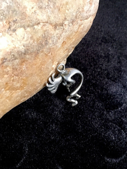 Native American Indian Kokopelli Navajo Sterling Silver Pendant 17692