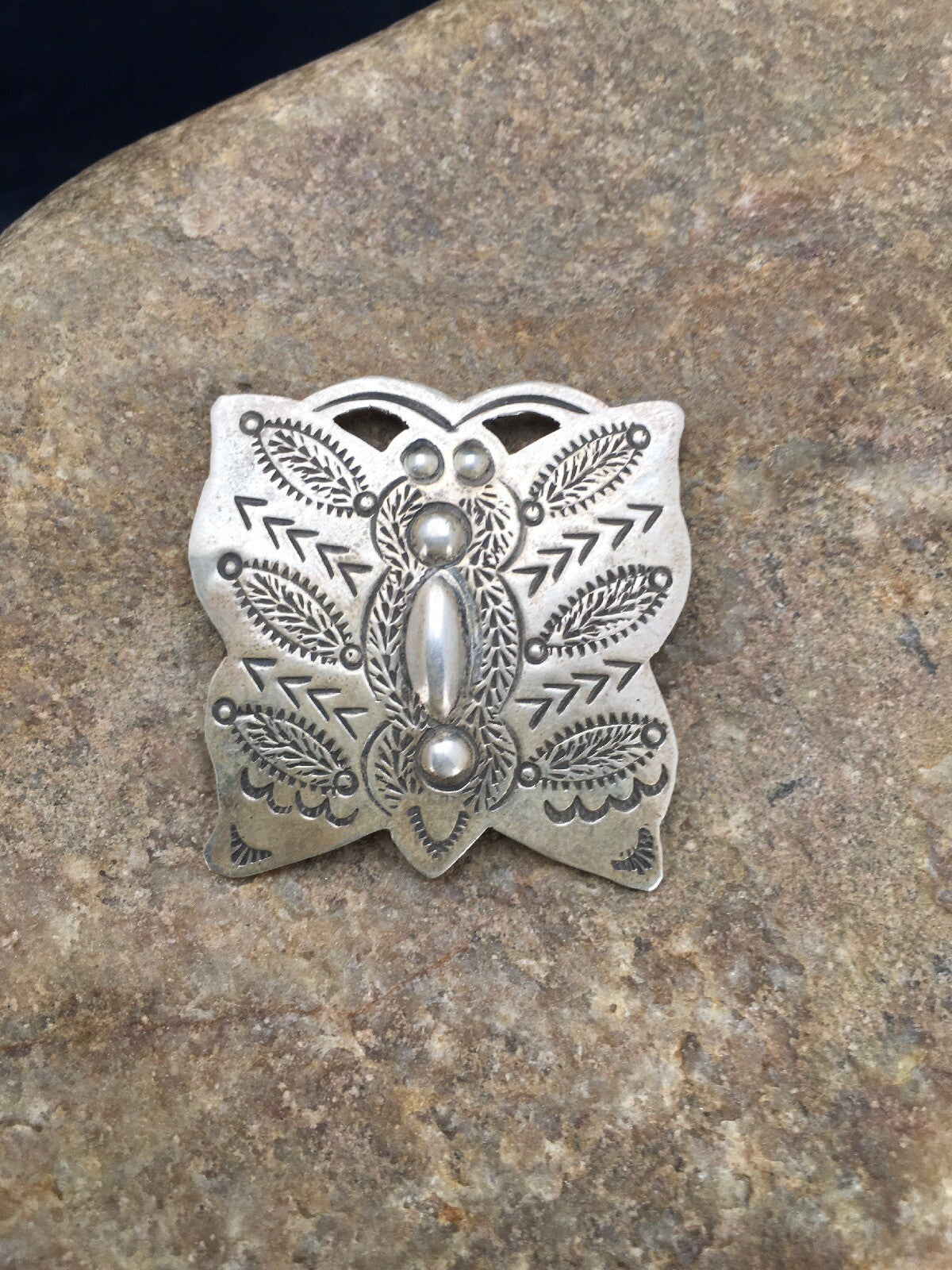 Dragonfly Sterling Silver Navajo Pin Pendant 02665