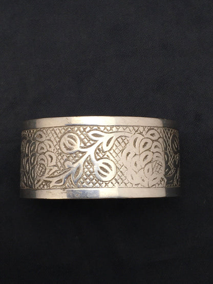 Navajo Sterling Silver Stamped Children's Cuff Bracelet 04052