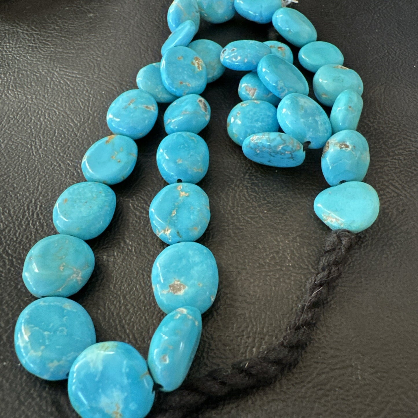 Collectors Authentic Blue Sleeping Beauty Turquoise Beads 18” 18589