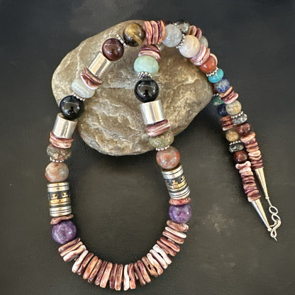 AUTHENTIC ORIGINAL R TOMMY SINGER Necklace Spiny Gold Sterling Silver 27” 17763