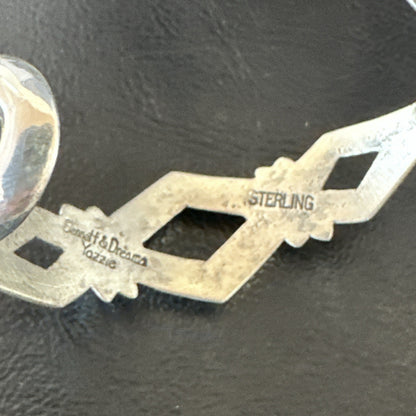 Tufa Cast Womens Navajo Sterling Silver Cuff Bracelet 19353