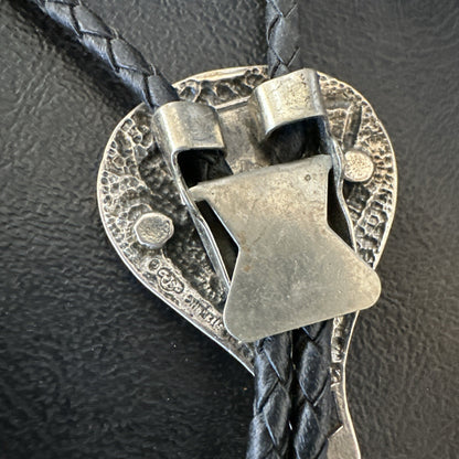 Mens Hot Air Balloon Navajo Sterling Silver Bolo Tie 18774
