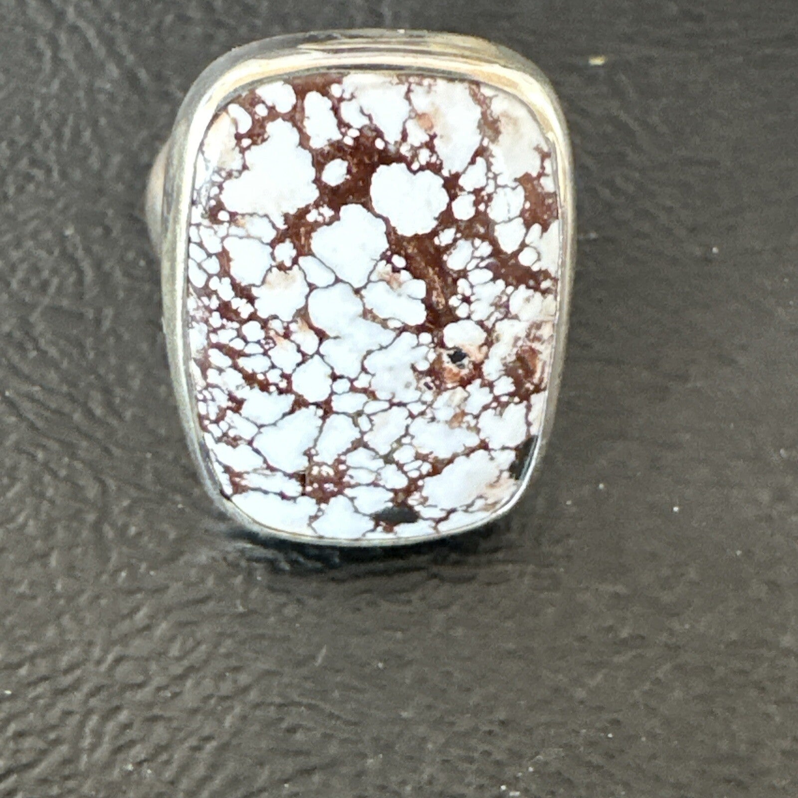 Mens Womens Wild Horse Turquoise Navajo Sterling Silver Ring Sz 7 17344