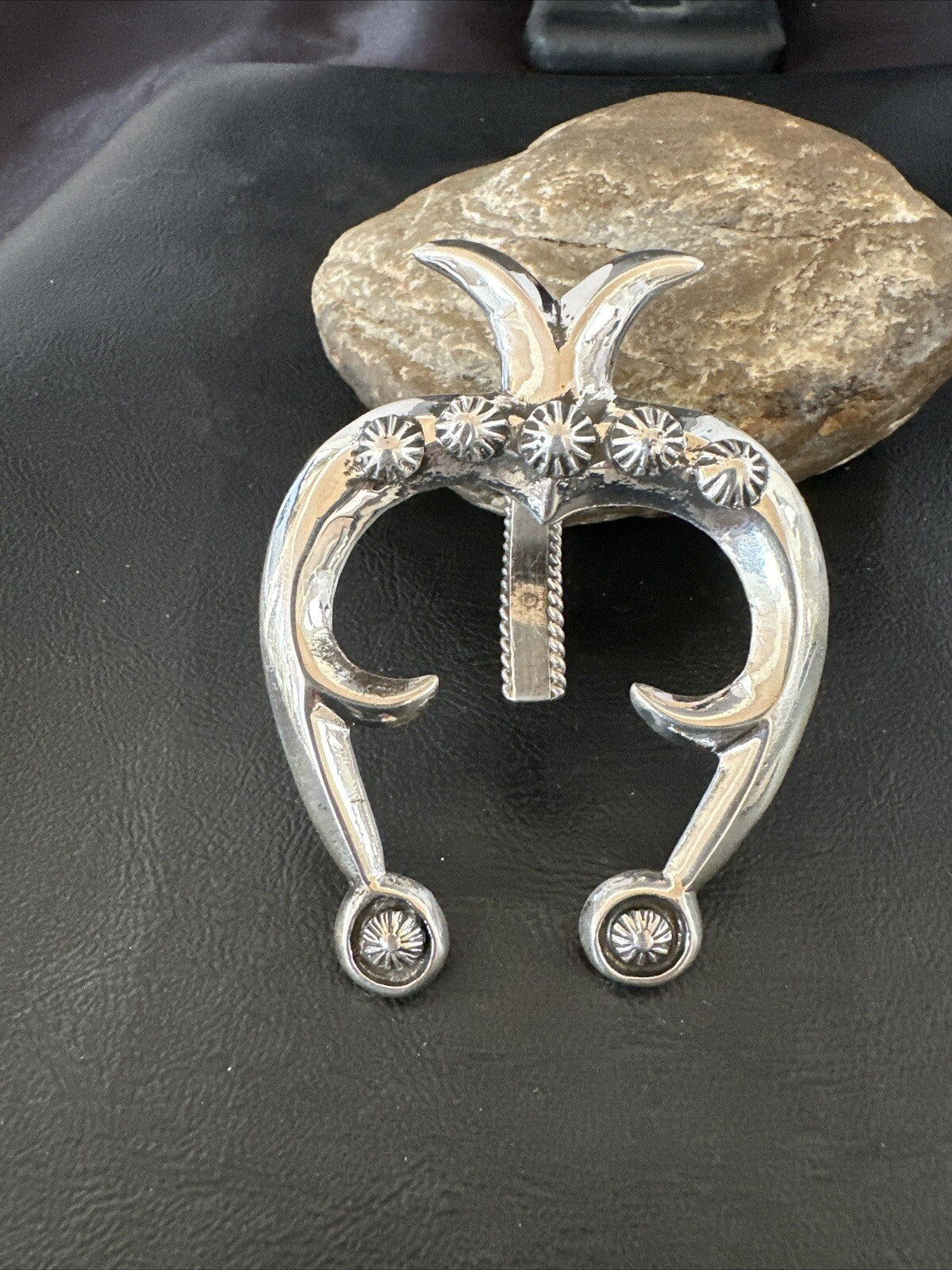 XL Mens Womens Naja Pendant Navajo Sterling Silver 17678