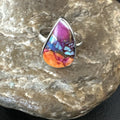 Blue Turquoise Spiny Oyster Southwestern Ring Size 9 | Sterling Silver | Authentic Native American Handmade | 18464
