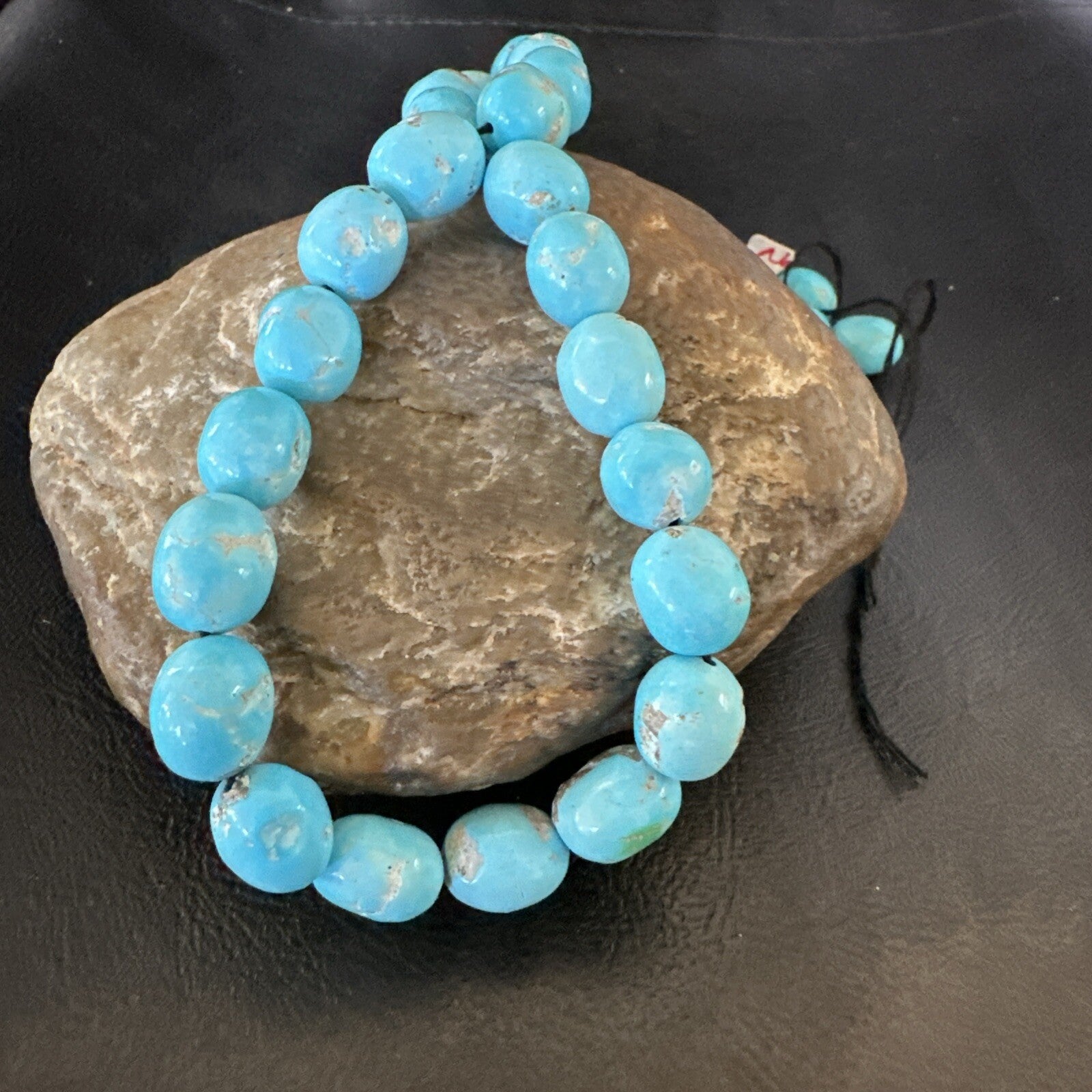 Authentic Blue Sleeping Beauty Turquoise Nugget Strand 18” 18591