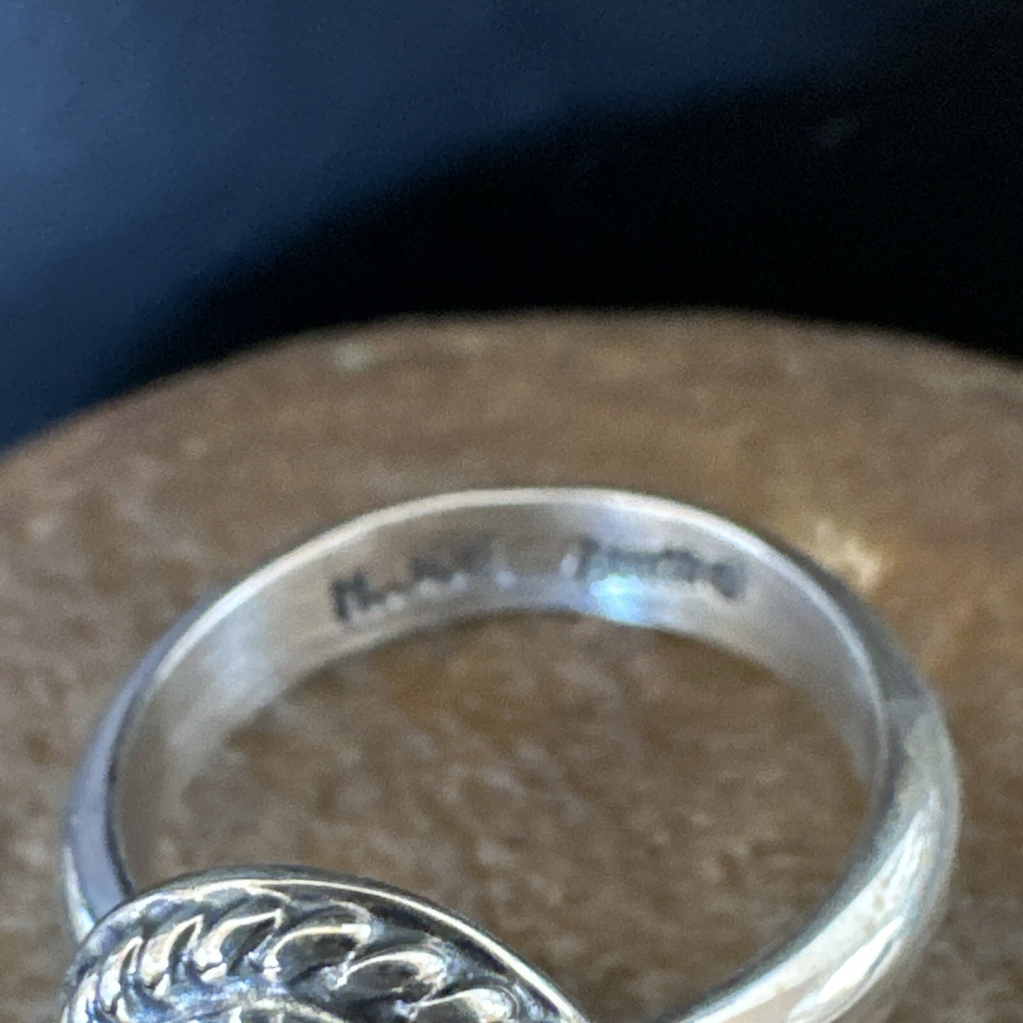 Womens Blue Sonoran Turquoise Navajo Sterling Silver Ring Size 8.5 18002