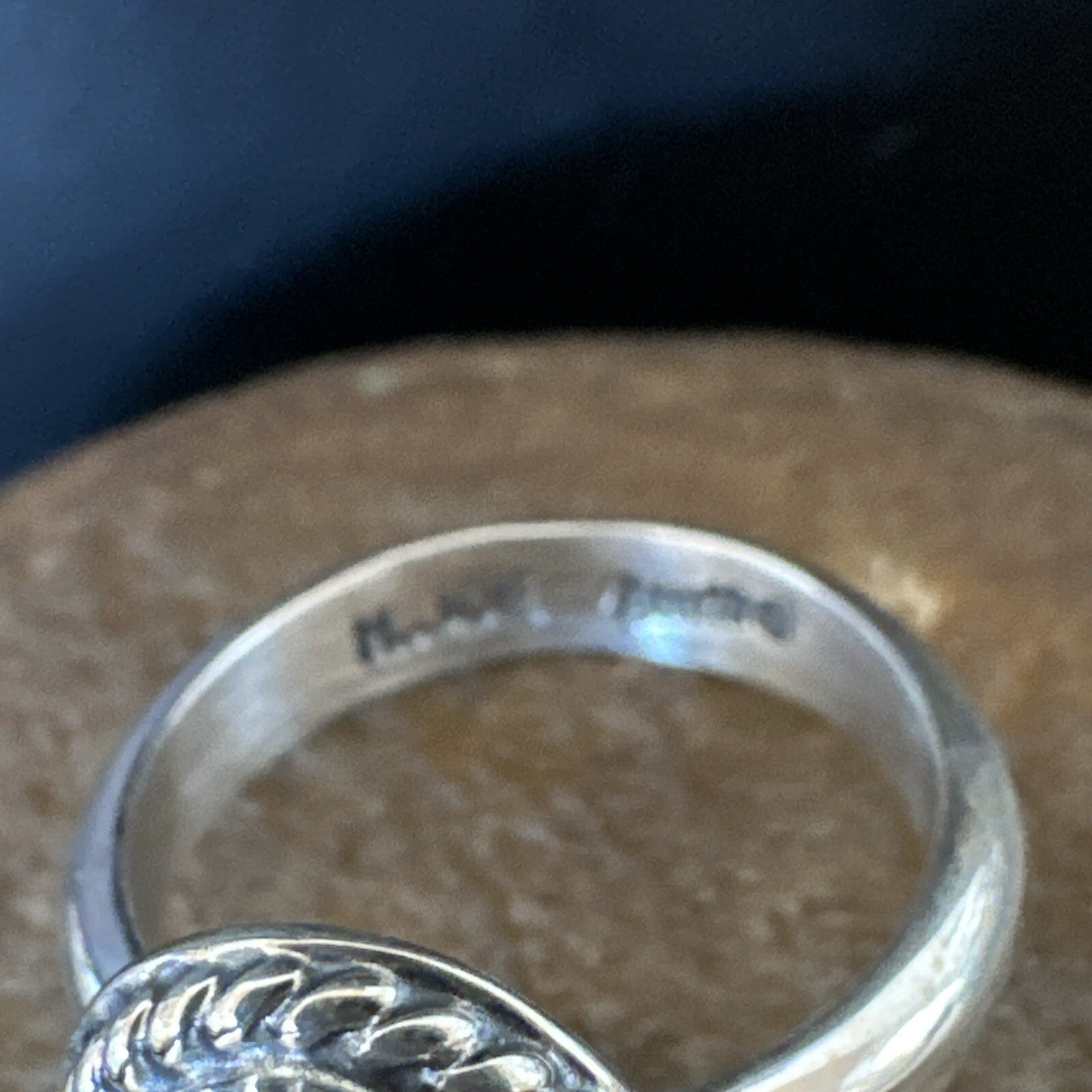 Womens Blue Sonoran Turquoise Navajo Sterling Silver Ring Size 8.5 18002