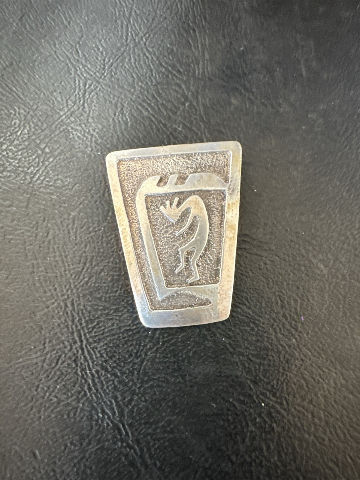 Old Pawn Kokopelli Native American Navajo Sterling Silver Pin 1.5" 19163