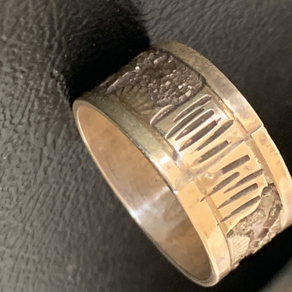 Native American Navajo Sterling Silver Pueblo Ring Size 10 11977N