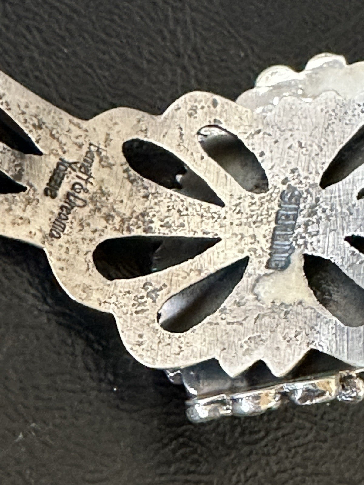 WoMens Tufa Orange Spiny Oyster Navajo Sterling Silver Cuff Bracelet 7.7" 19455