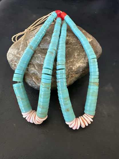 Set Of Jaclas Only Men Santo Domingo Coral Spiny Turquoise 4.5” 17847