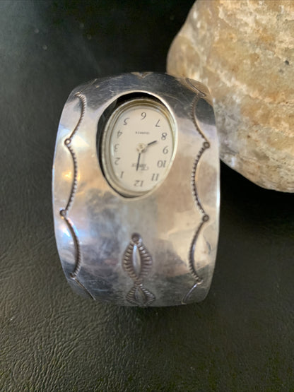 All Sterling Silver Southwestern Watch Tips Bracelet 01458