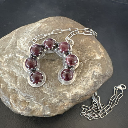 Purple Spiny Oyster Naja Pendant Navajo Sterling Silver Chain 20” Necklace 18853