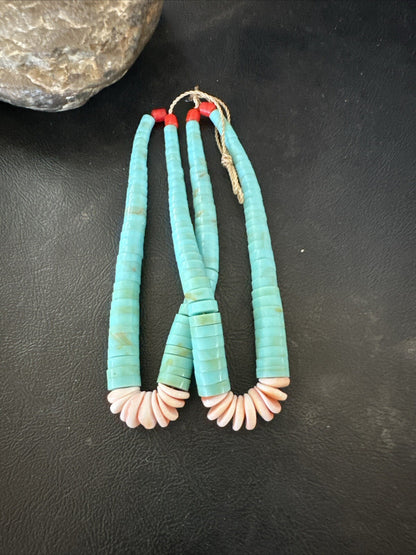 Set Of Jaclas Only Men Santo Domingo Coral Spiny Turquoise 4.5” 17847