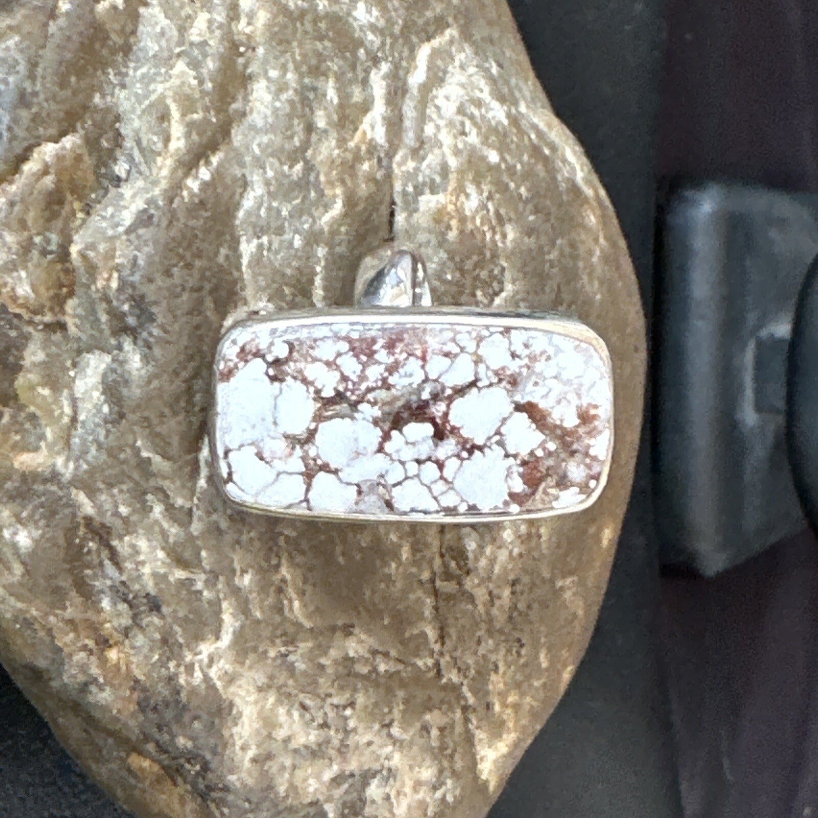 Mens Womens Wild Horse Turquoise Navajo Sterling Silver Ring Sz 7 17343