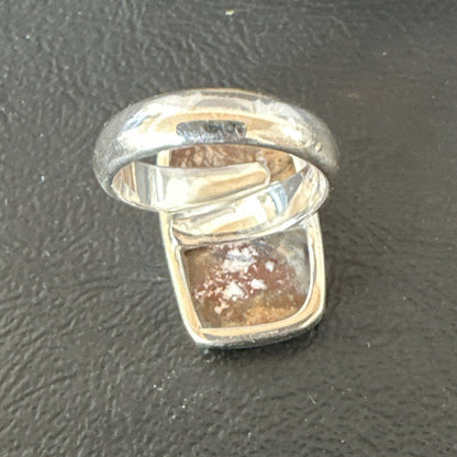 Mens Womens Wild Horse Turquoise Navajo Sterling Silver Ring Sz 7 17345