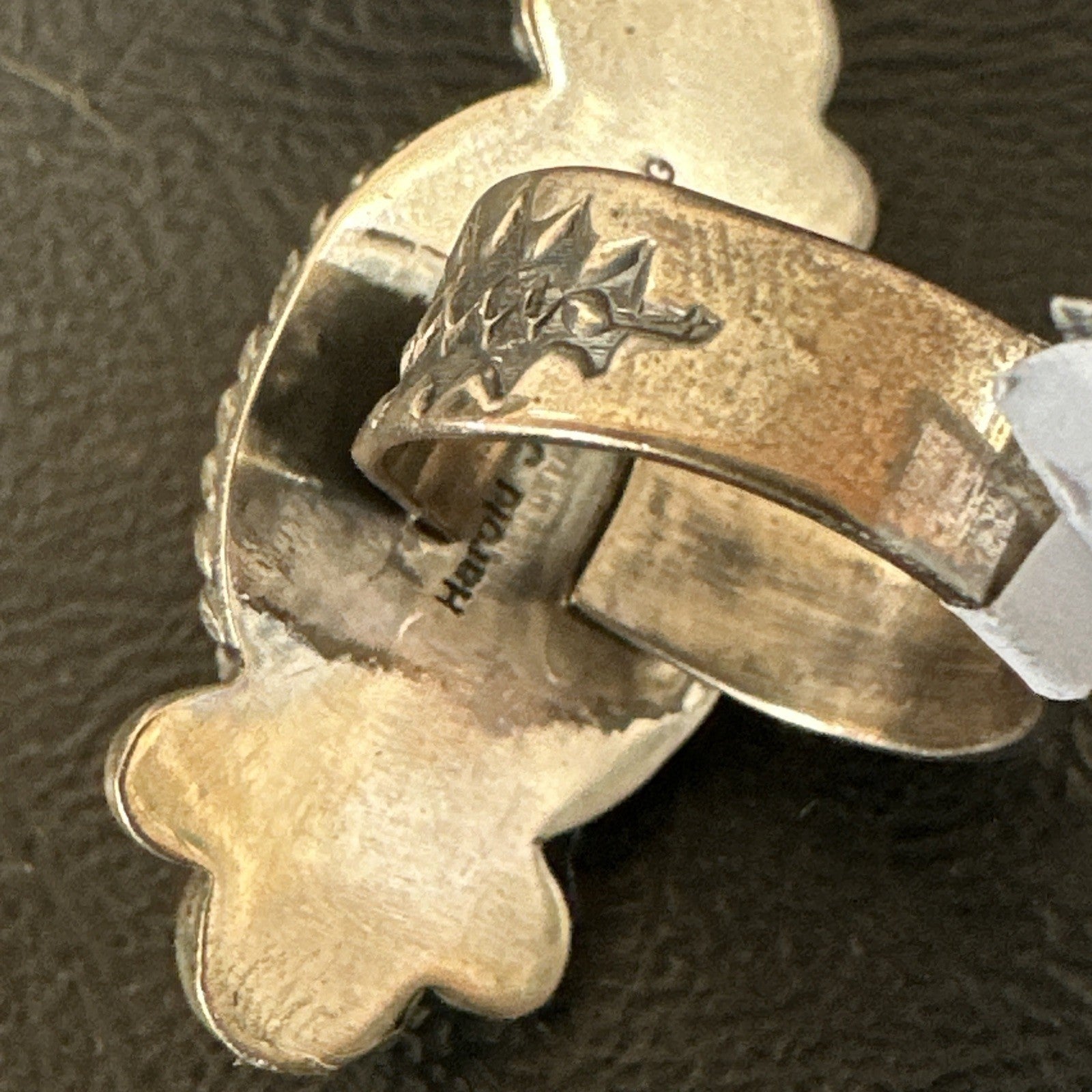 Orange Spiny Oyster Navajo Sterling Silver Ring Native American Size 6 00459